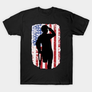 Never Forget Veterans Day US Flag Remembrance T-Shirt